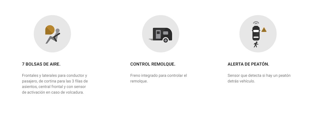 7 bolsas de aire, alerta de peatón y control remolque para Chevrolet Suburban 2023, camioneta grande