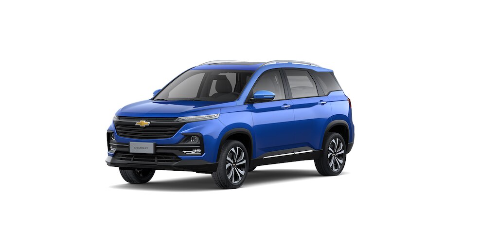 Nueva SUV Chevrolet Captiva 2025, tu camioneta familiar favorita en color azul royal