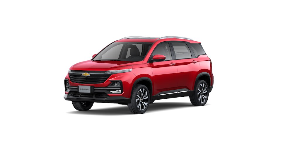 Nueva SUV Chevrolet Captiva 2025, tu camioneta familiar favorita en color rojo