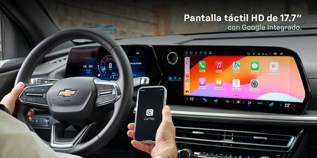 Chevrolet Traverse 2025, camioneta familiar 7 pasajeros con Volante de 3 brazos con acabado sport, calefactable, automático