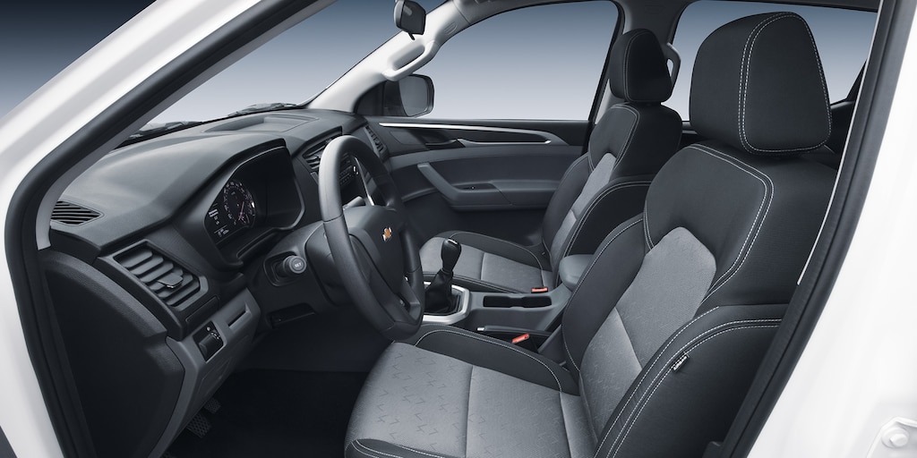 Pickup Chevrolet con interior Tela Gris