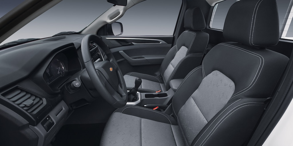 Pickup Chevrolet con interior Tela Gris